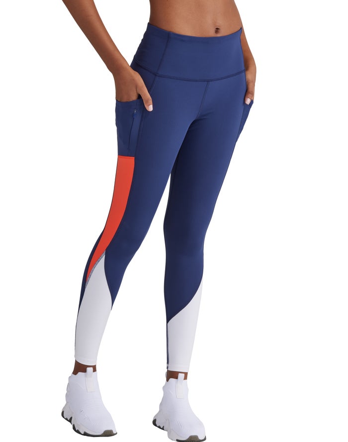 Champion Womens Leggings NZ - Absolute 7/8 Navy ( 9160-MJNOH )